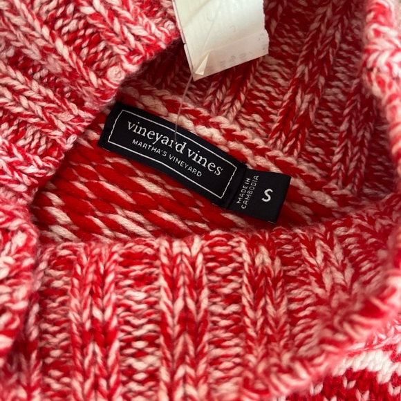 Vineyard Vines Chunky Fair Isle Mock Neck Merino Wool & Cashmere Blend Sweater - Picture 8 of 8